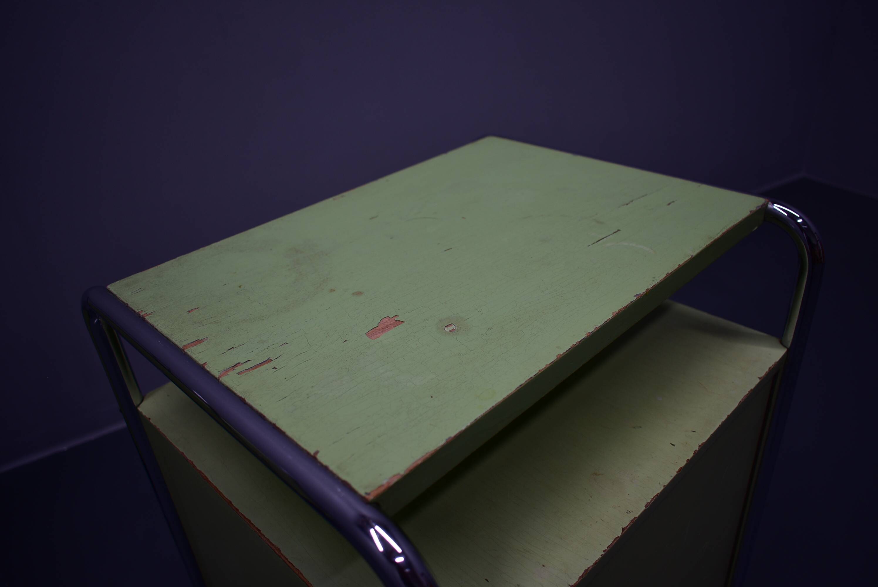 Set of Two Bauhaus Night Stands by Vichr & Co., 1930s