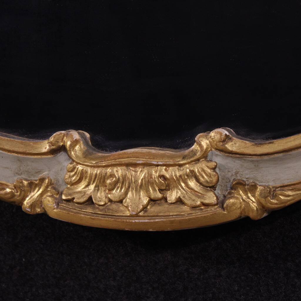 20th century lacquered and gilded Italian mirror