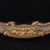 20th century lacquered and gilded Italian mirror