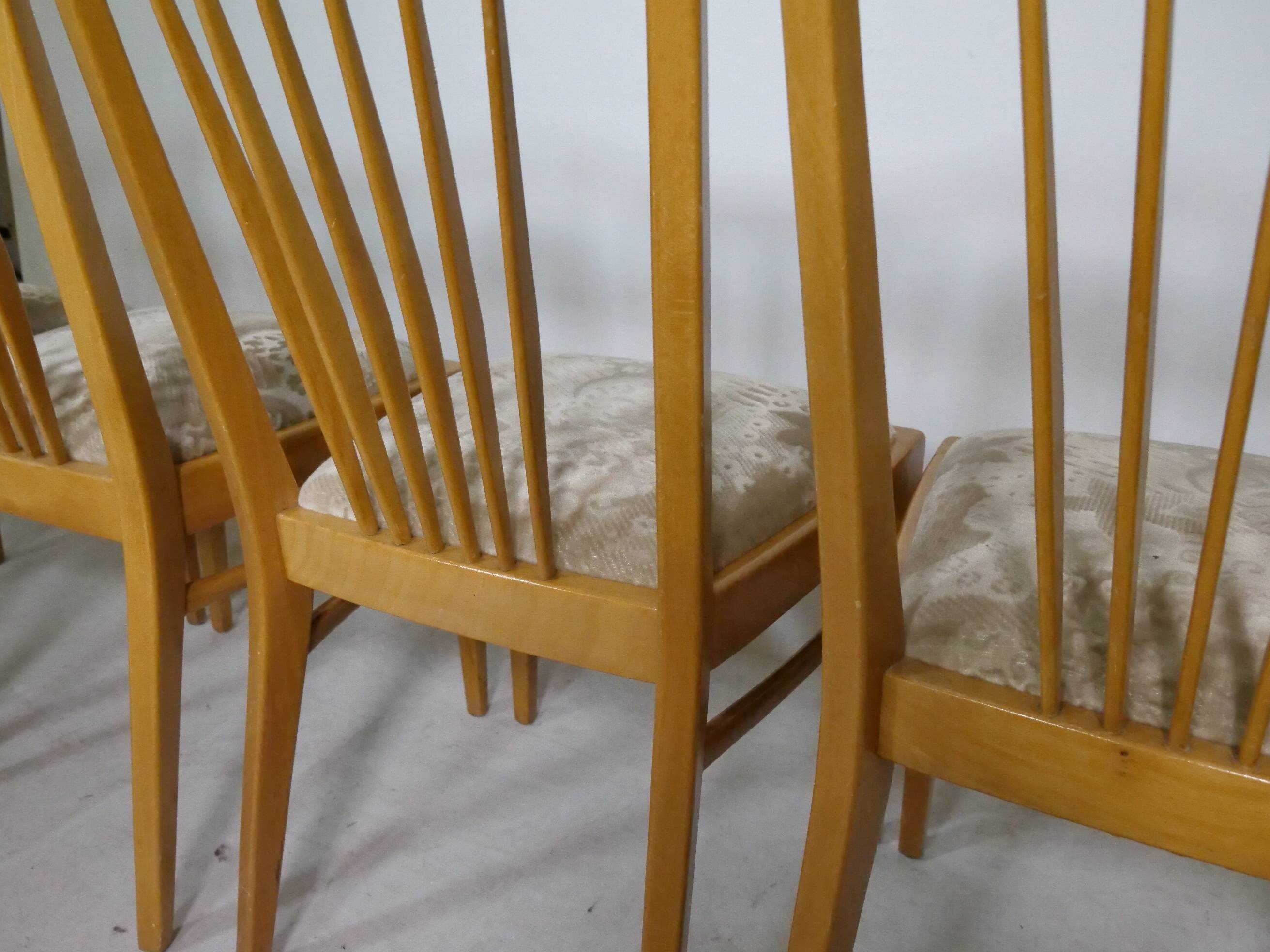 Mid-Century Design Wooden Dining Chairs, Set of 4, 1960s
