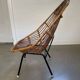 Rattan chair, vintage design, 1960s