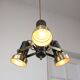 Vintage Italian Brass Reflector Chandelier, 70s