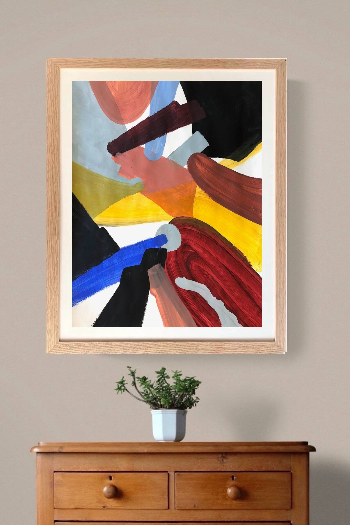 Original abstract acrylic painting