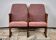 Vintage red folding cinema chairs, Czechoslovakia from the 1970s.