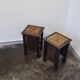 Vintage oak stools made in Worpswede Germany