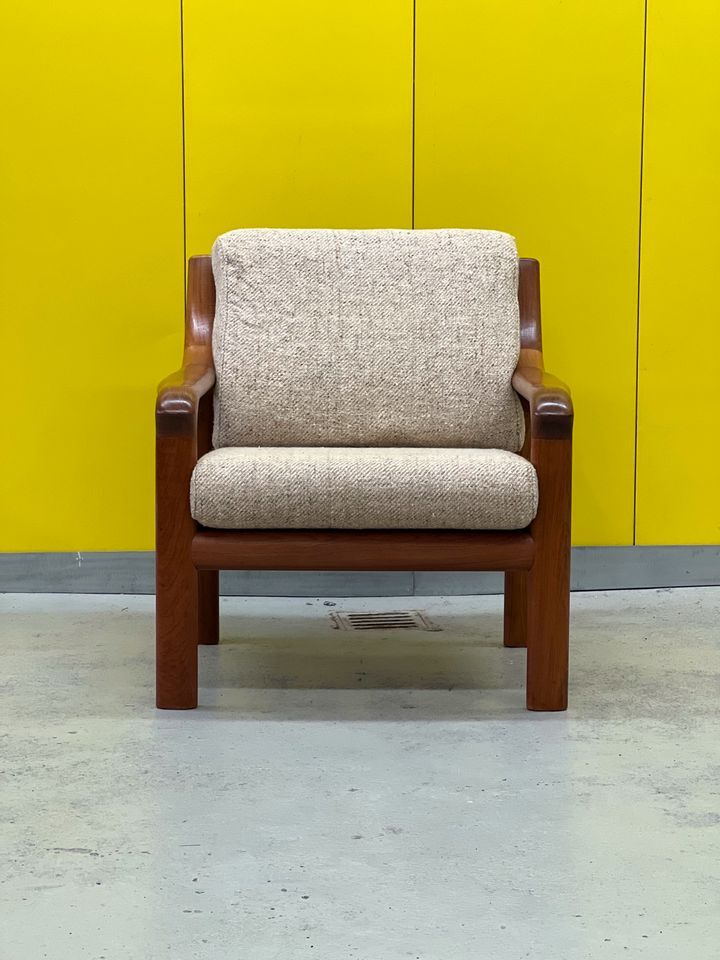 Vintage teak easy chair by Emc Møbler