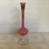 Vase bijoux opaline rose