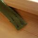 Old curved travel trunk, in pine, stripped 98x60x65