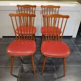 Set of 4 Baumann Menuet chairs, vintage 1970s