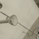 Lampdaire chromé vintage 70'S