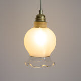 Pendant lamp from upcycled vintage glass lampshade