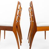 Ensemble de 4 chaises en teck Eden par Tom Robertson pour Mcintosh, 1960, Écosse