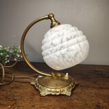 Desk lamp art deco glass Clichy