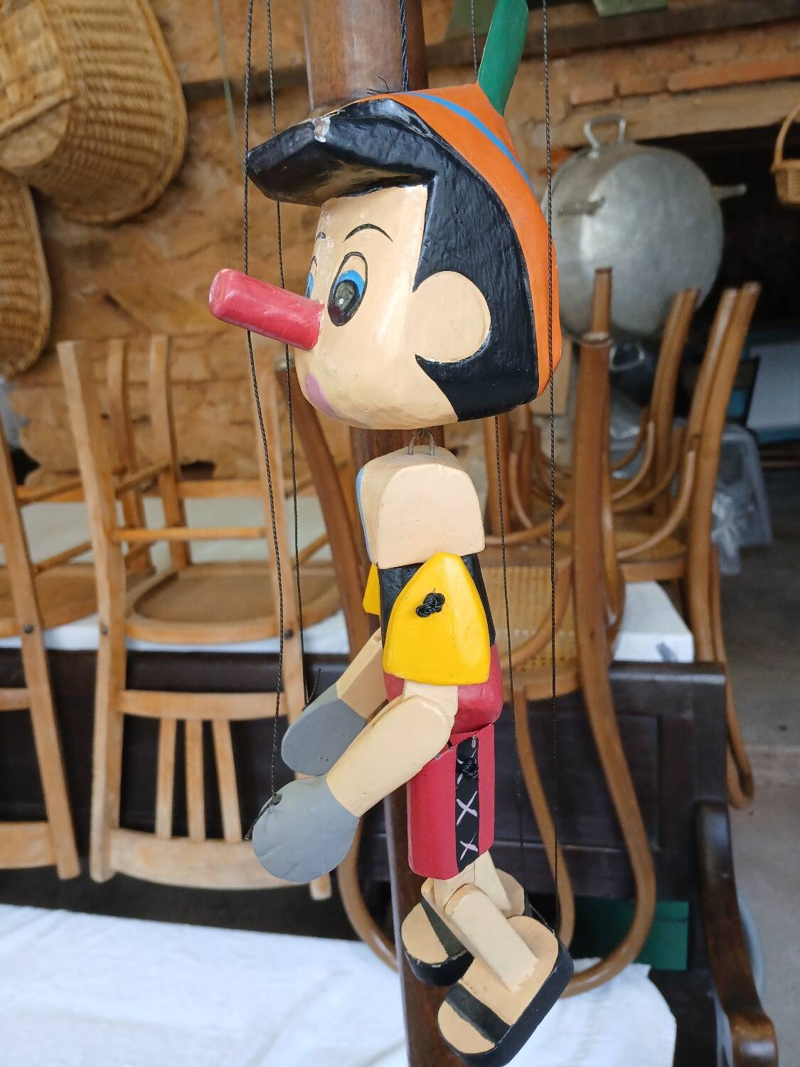Marionnette en bois Pinocchio