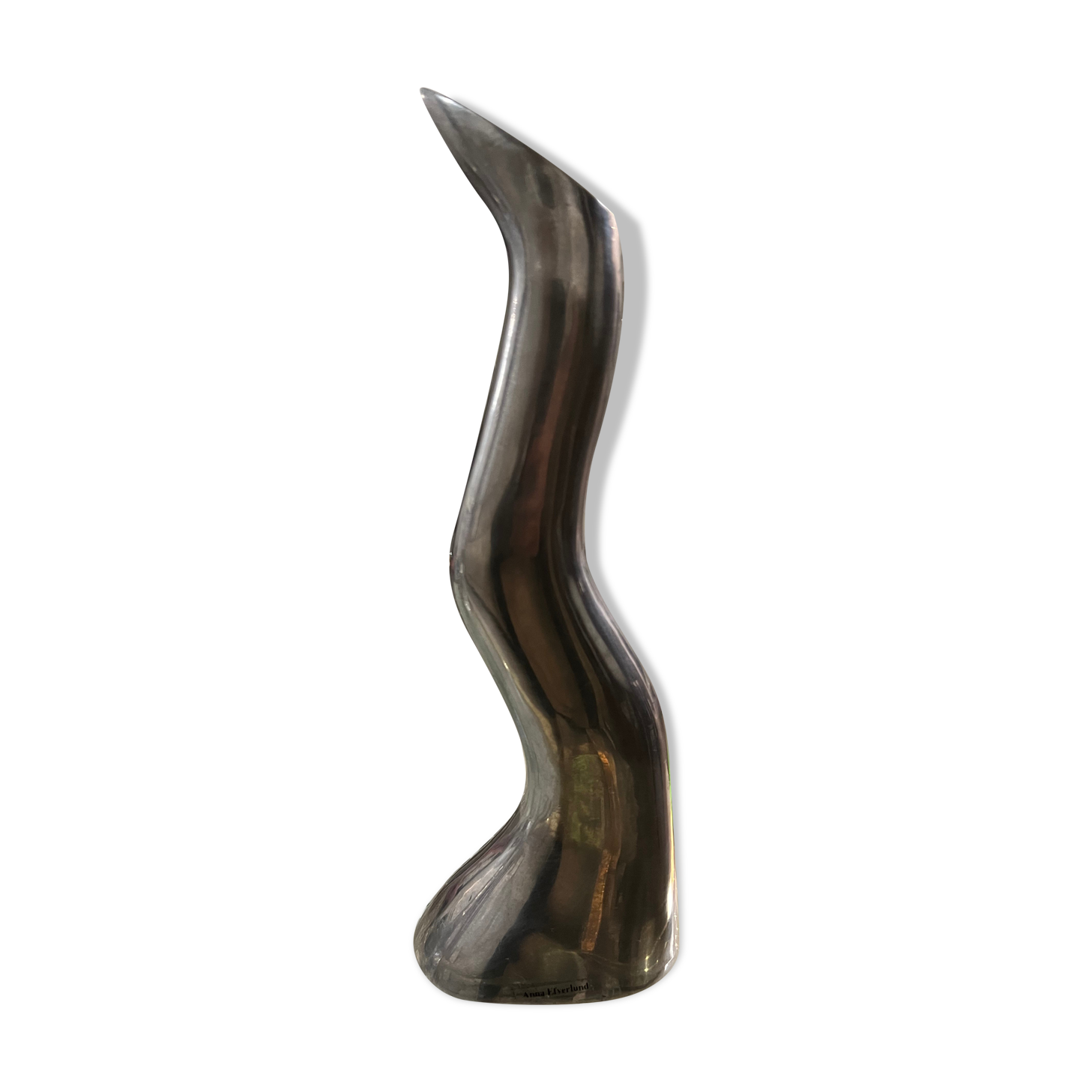 Solid alminium candle holder by Anna Efverlund