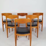 Set of 6 Scandinavian chairs from the 60s