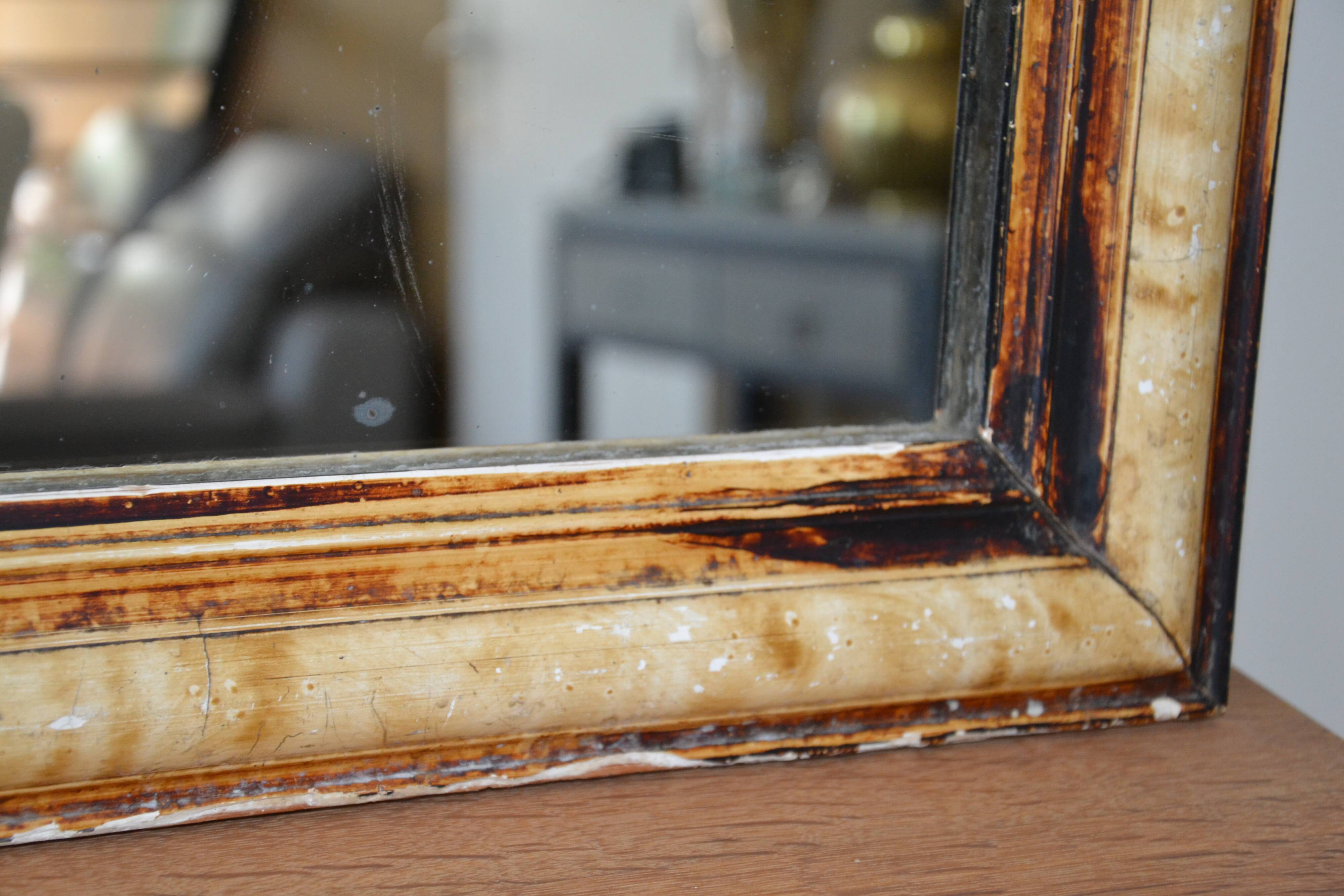 Ancien miroir Louis Philippe 58/47 cm