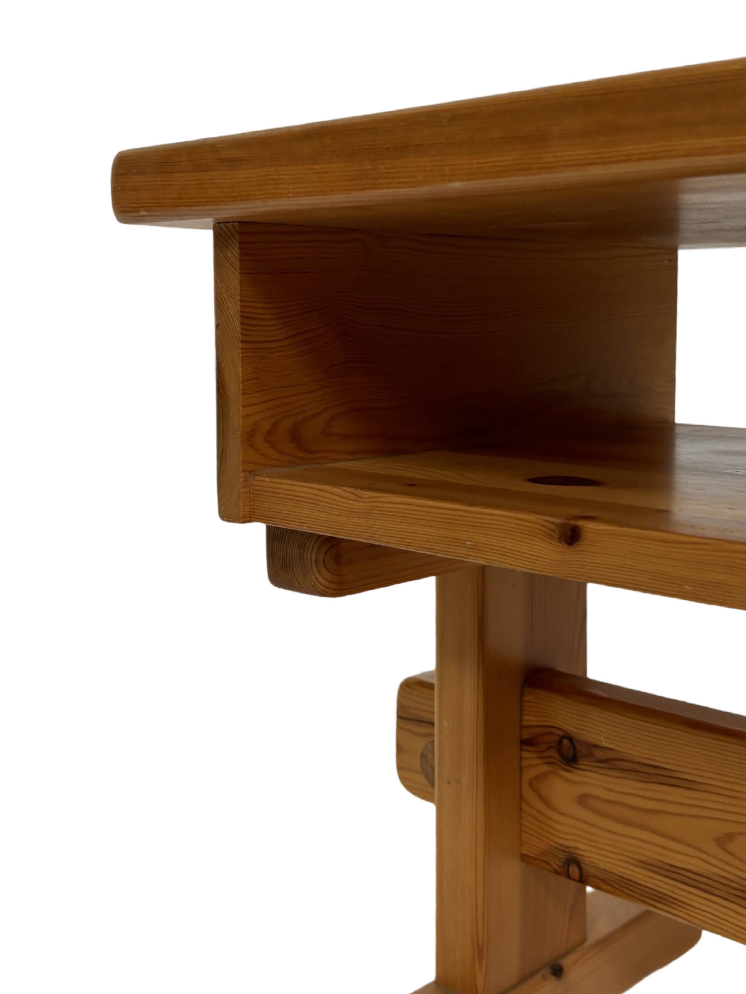 Vintage bedside table side table pinewood 70's design