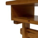 Vintage bedside table side table pinewood 70's design