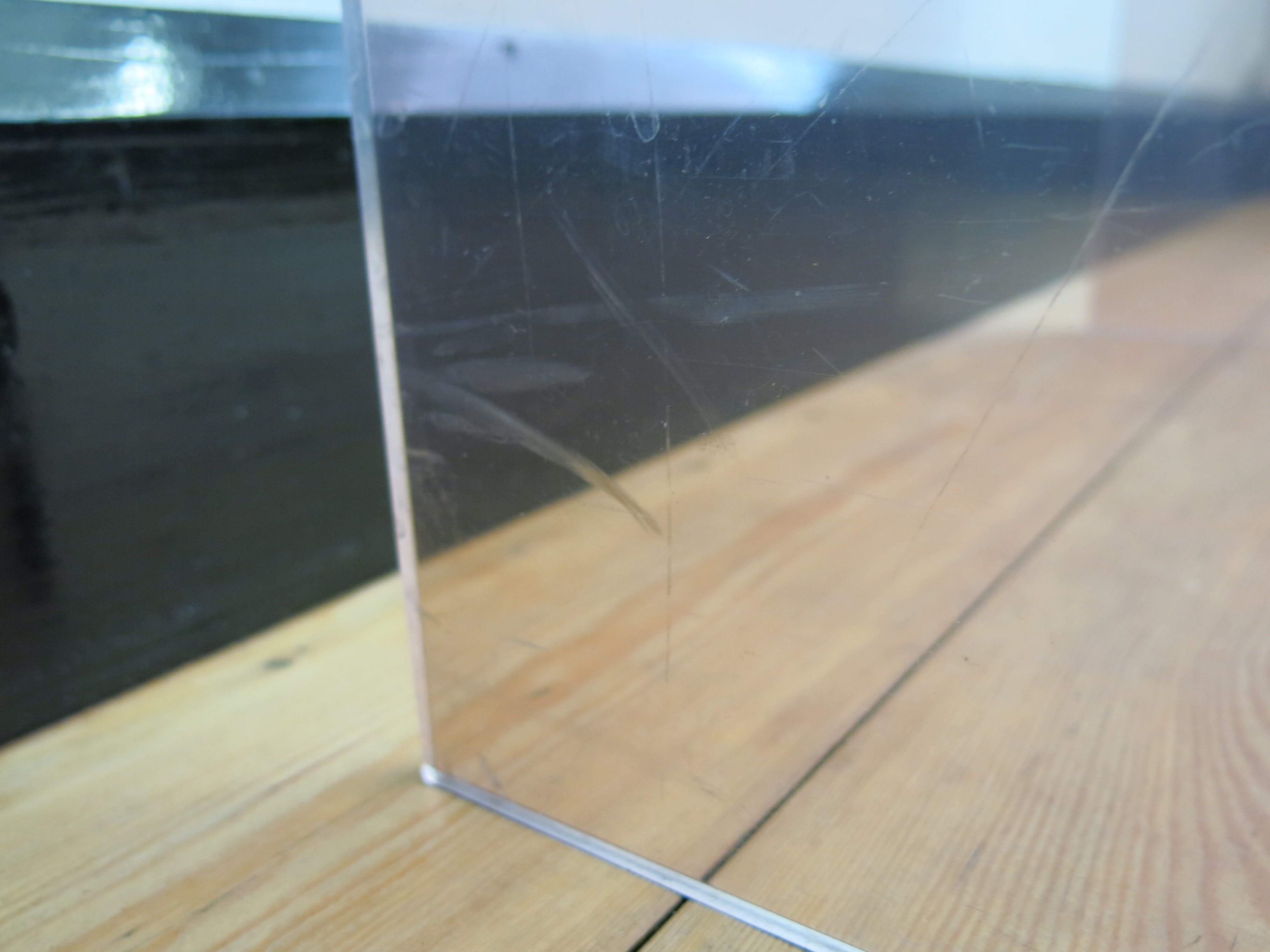 Plexi nesting tables by Michel Dumas