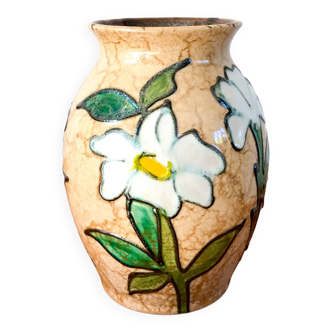 ceramic vase / flower slip made in Germany 1970