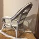 Child rocking chair rattan white