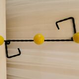 Twisted metal coat hook