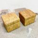 Paire de poufs coffre attribué à de Sede