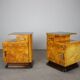 Pair of bedside tables mid-century by Jindřich Halabala, Czechoslovakia, 1950s