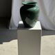 Large deep water green ceramic vase H26 D22