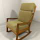 Fauteuil à bascule à dossier haut Ole Wanscher Senator années 1960