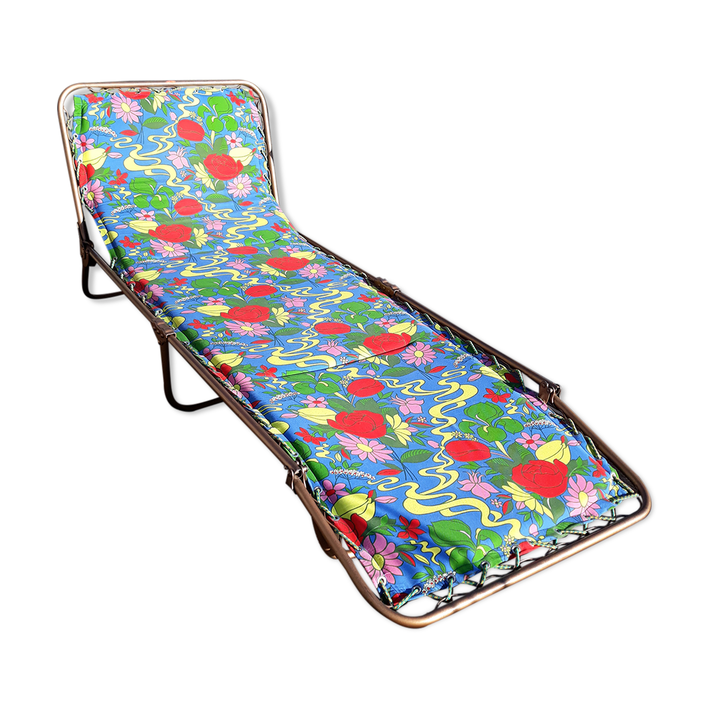 Sunbathing deckchair camp bed La Hutte