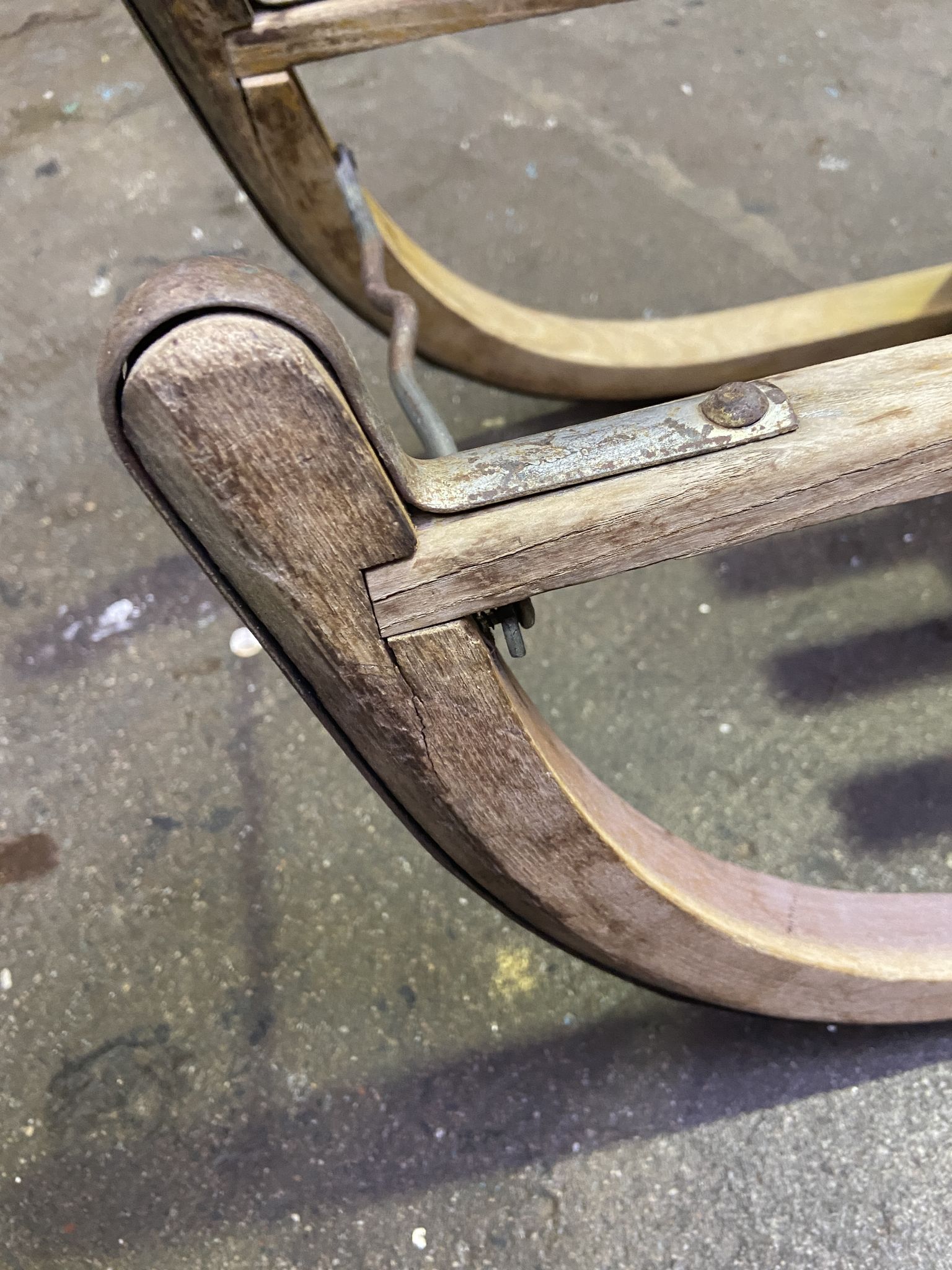 sledge Great old sleigh alsace Decoration Noel DAVOS 1950
