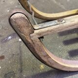 luge traineau ancien alsace Décoration Noel DAVOS 1950