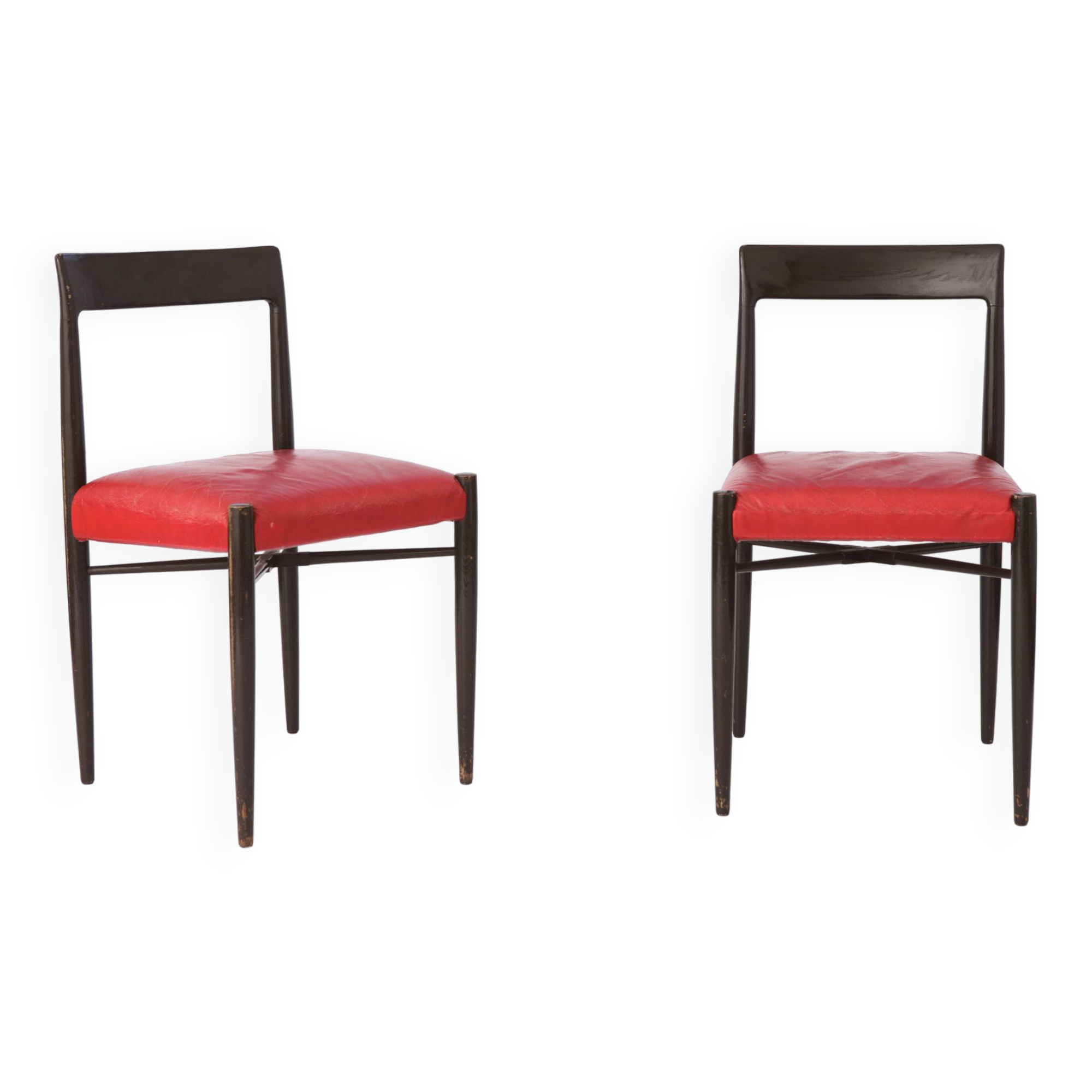 2 Vintage Chairs 1960s Wooden Germany