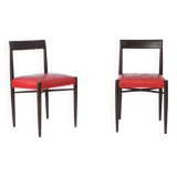 2 chaises vintage 1960 en bois Allemagne