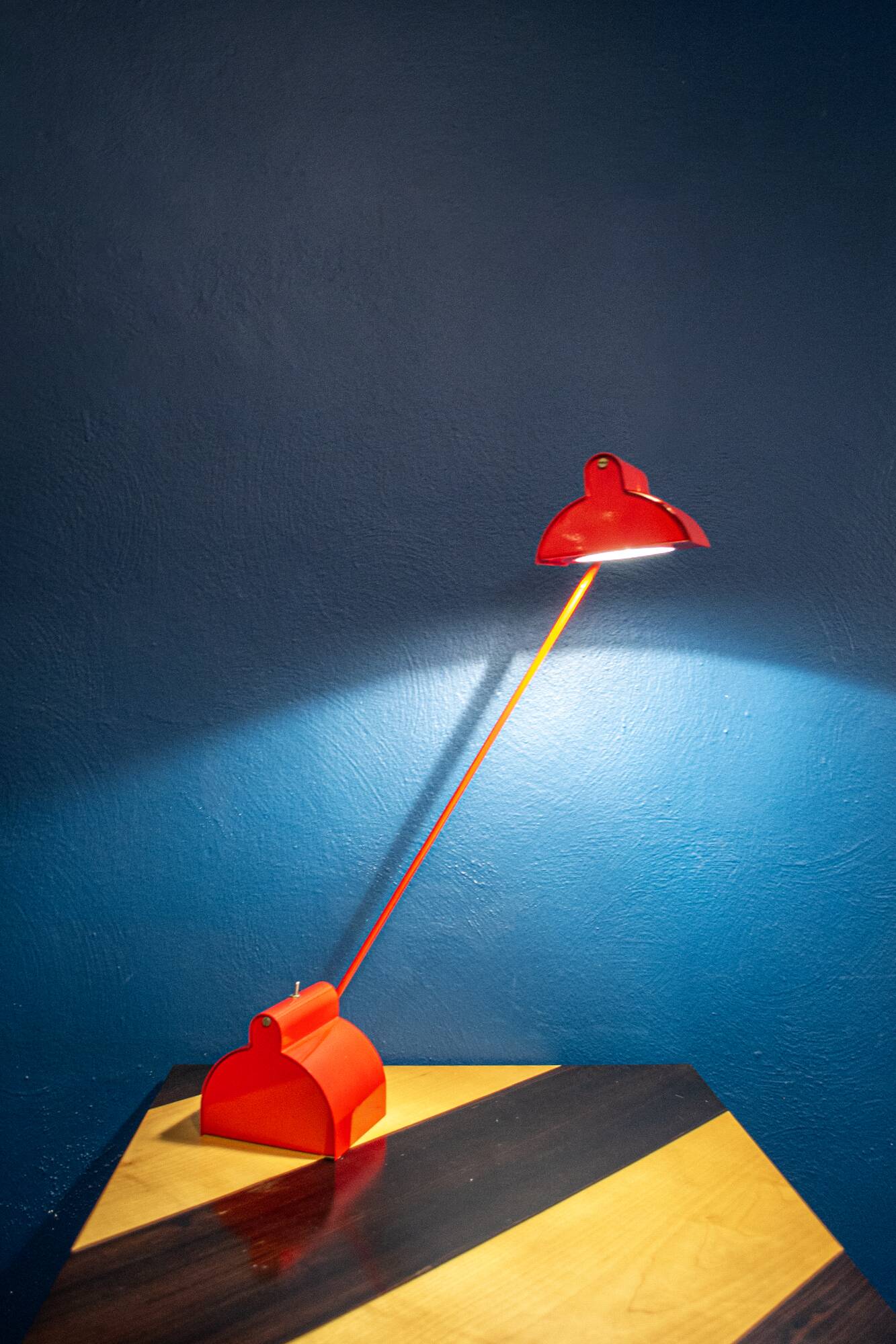 Lampada alogena da scrivania orientabile Italia anni '80