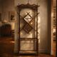 Porte-manteau mural vintage en bois pour couloir