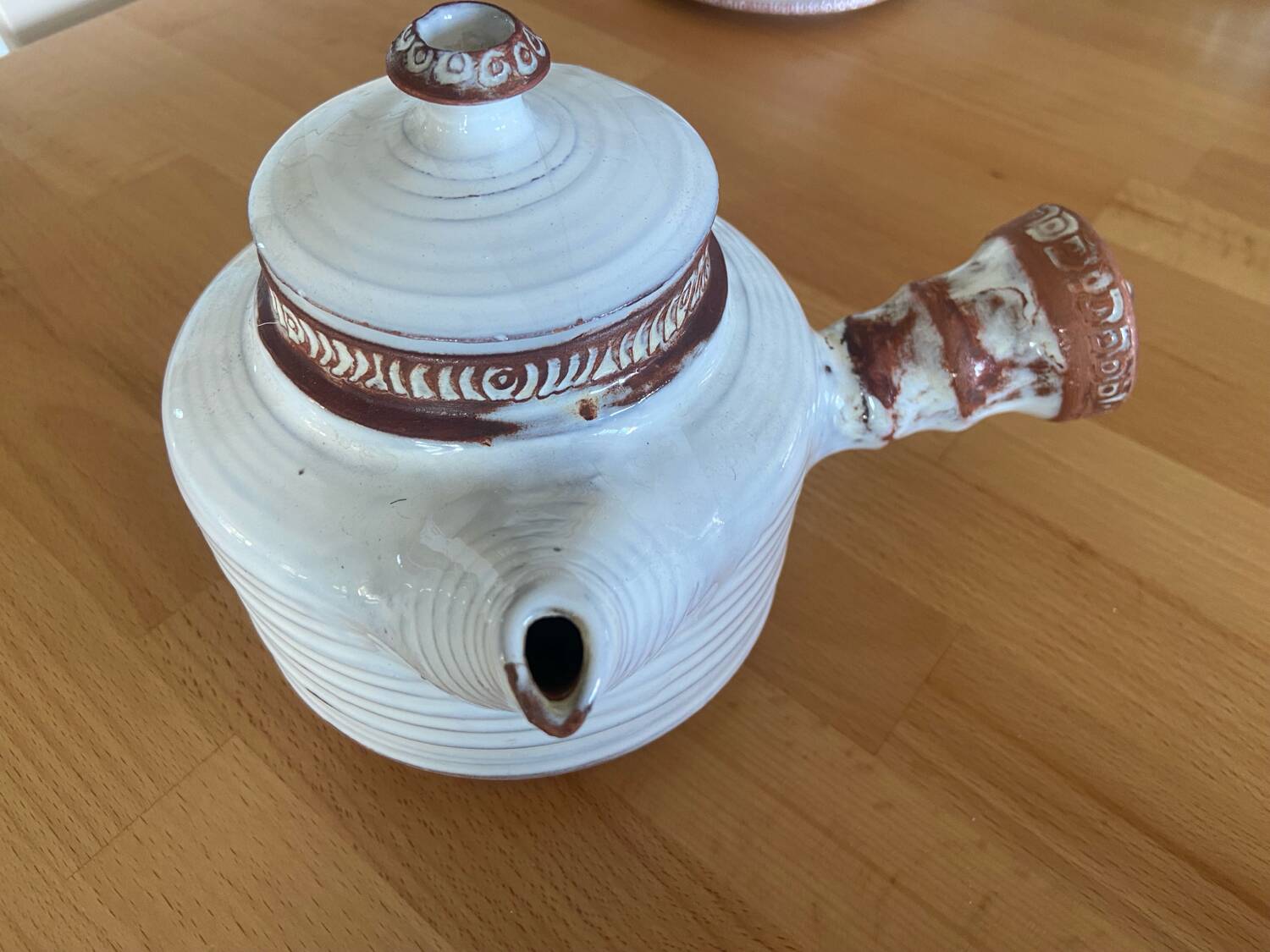 Teapot, 4 cups and 2 saucers Vallauris 50s Grandjean Jourdan