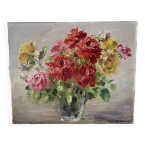 Bouquet de roses dans - vase