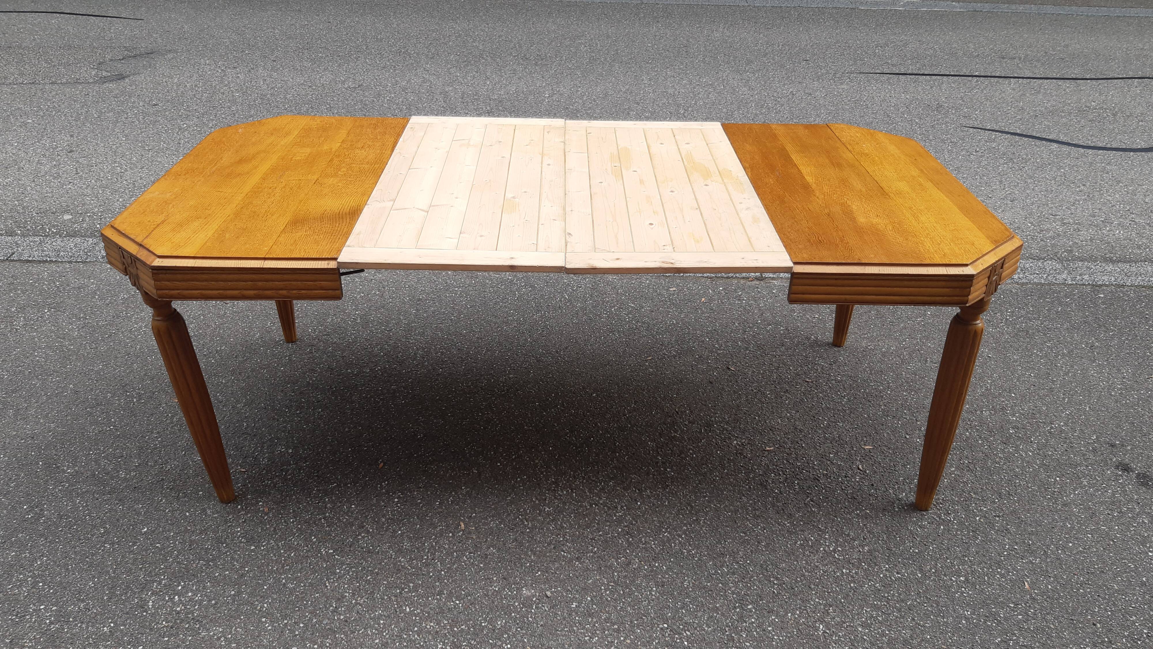 Solid oak art deco table