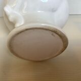 Head girl cache pot vase white earthenware