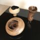 Sculptural studio ceramic art pottery vase, Germany 1966