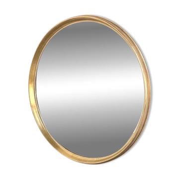 Large round vintage mirror, 1960s