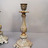 Pair of old candlesticks