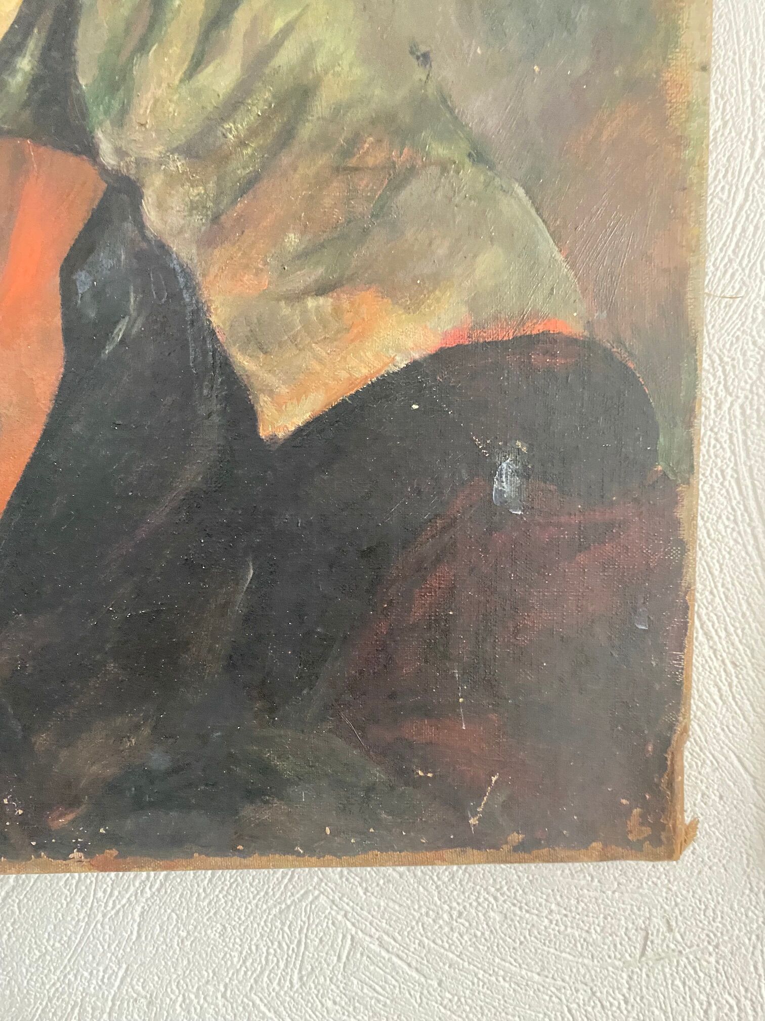 Oil on canvas The woman in the stole