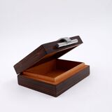 Art Deco box in wood and metal attributed to the DESNY House - 1930s