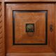 Art Deco brutalist Belgian Oak and Brass Sideboard, 1940s