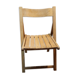 Light wooden folding chair
