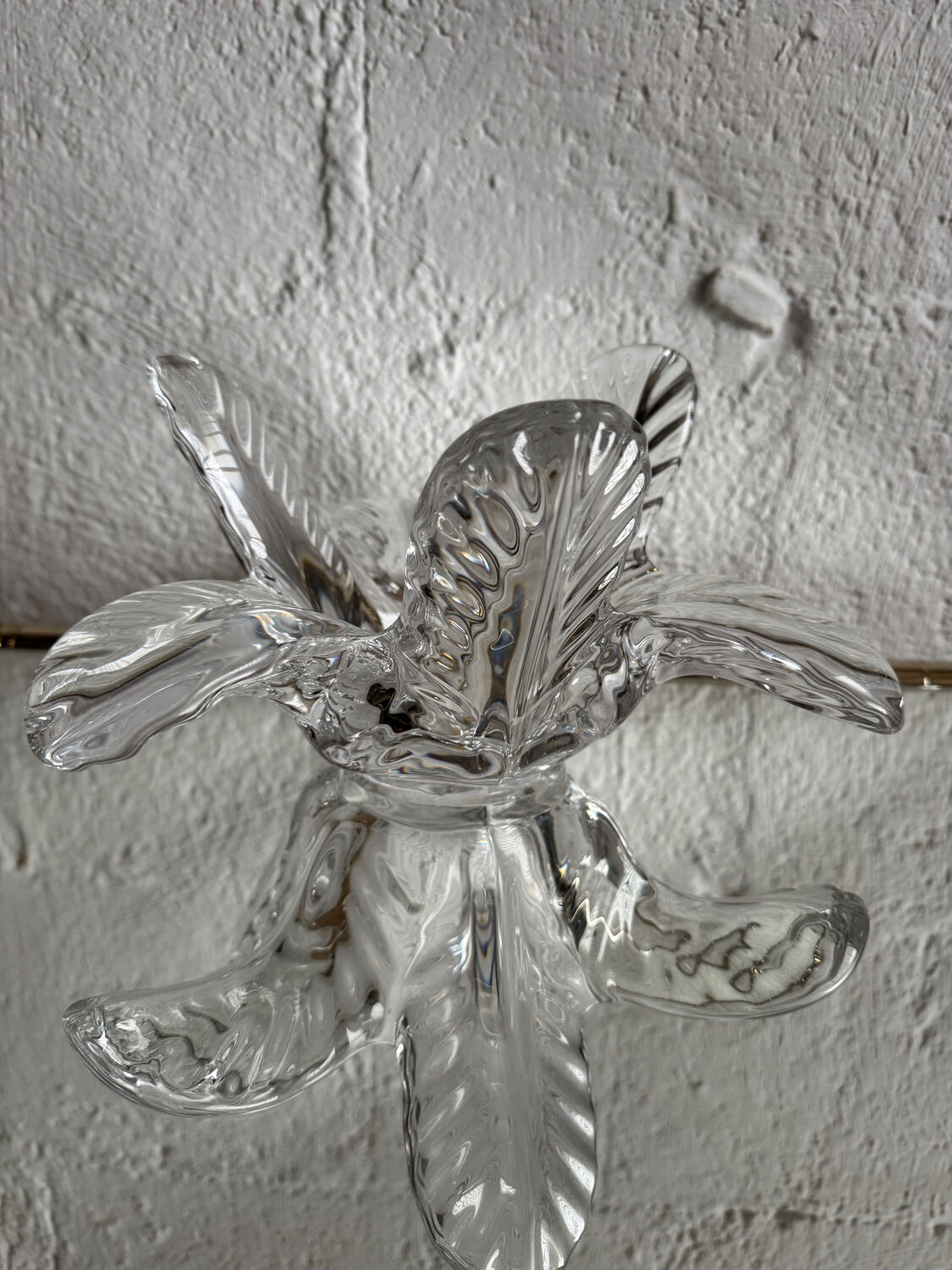 Crystal palm tree catchall, 1970s